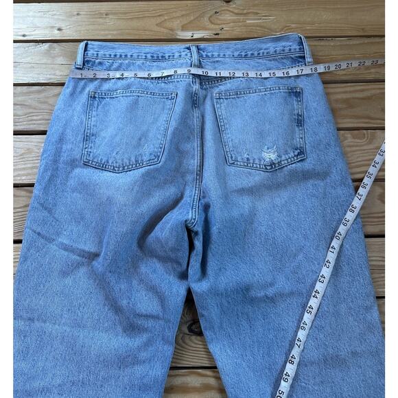 nuuds Women's High Rise Jeans - Faded Blue - Picture 10 of 10